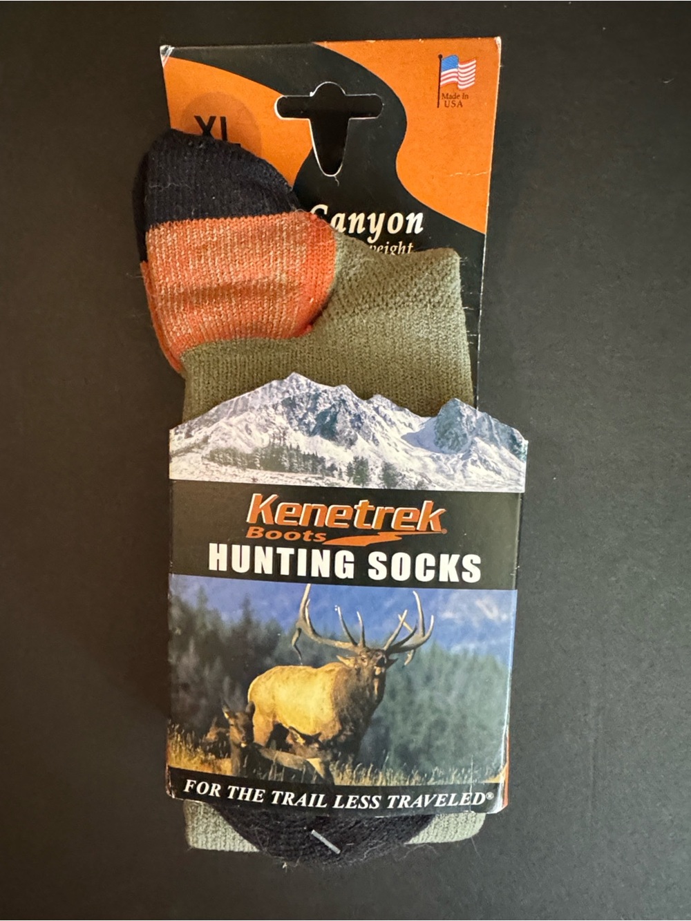 Kenetrek Hunting Socks - Olive & Orange
